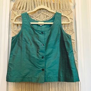 Turquoise vest top